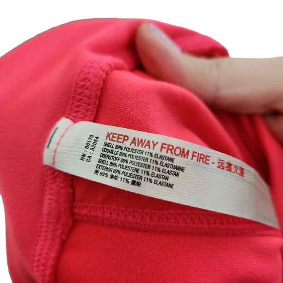 FREE PEOPLE Movement Pants Womens Small Coral Pink Hi-Rise 3/4 Infinity Leggings - Picture 8 of 10